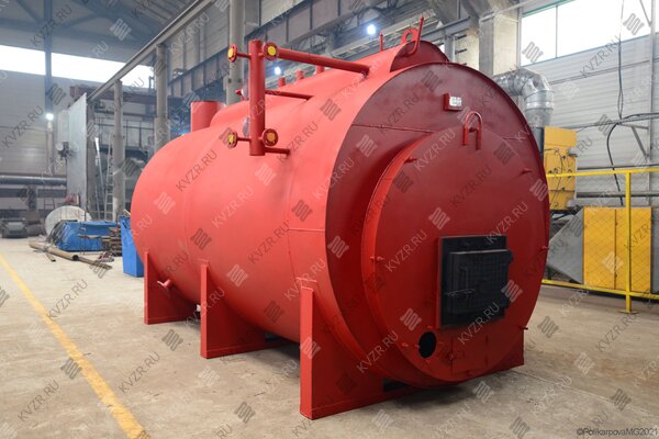 Промышленный парогенератор 1000 кг 130 С твердотопливный