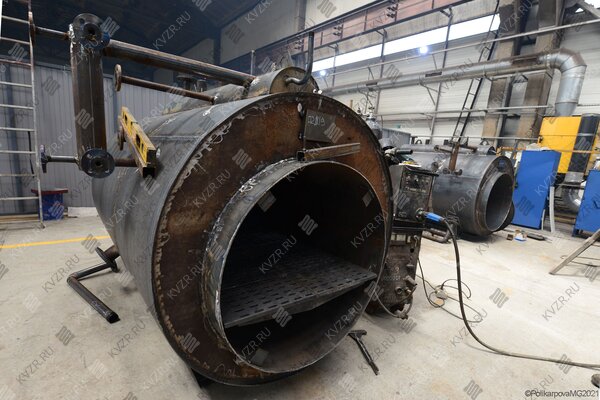 Изготовление котла 300 кг пара в час до 130 °С на твердом топливе